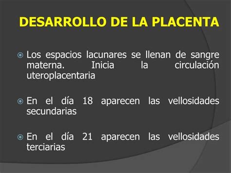 La Placenta Y Las Membranas Extraembrionarias Profesorn Ppt