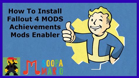 How To Install Fallout 4 MODS Achievements Mods Enabler PC Only