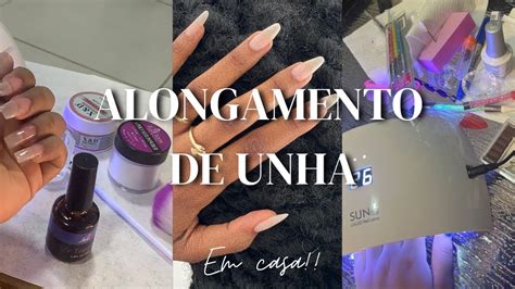 Alongamento De Unha Em Casa Acrigel Muito Natural Nails Youtube