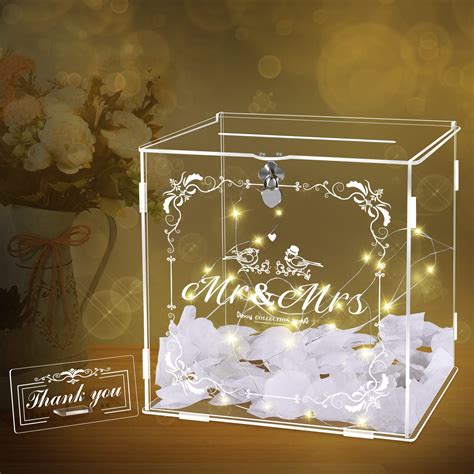 Herenear Hochzeit Kartenbox Aus Acryl Geschenkkarten Hochzeit Box