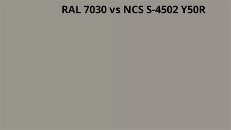 Ral 7030 Vs Ncs S 4502 Y50r Ral Colour Chart Uk