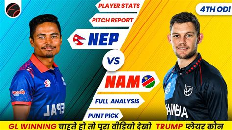 Nep Vs Nam Dream Prediction Nep Vs Nam Nepal Vs Namibia Icc Cwc