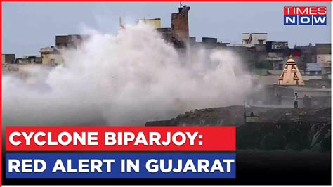 Cyclone Biparjoy Red Alert In Gujarat Pm Modi Reviews Preparations Times Now Coverage