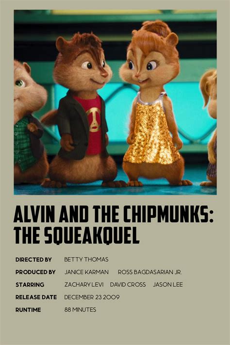 Alvin And The Chipmunks The Squeakquel Poster