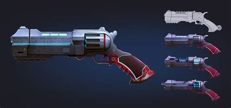 ArtStation - Sci-fi revolver concept art