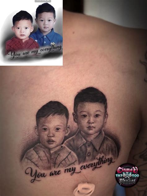 Pin By Cinmod Tattoo On Portrait You Are My Everything Portrait Tatting