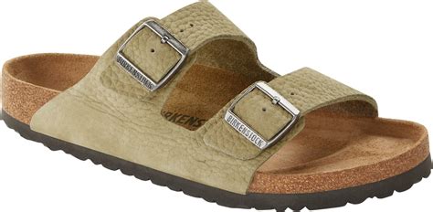 Birkenstock Arizona Desert Buck Faded Khaki Nubuck Leather Wide