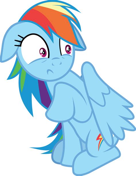 Scared Rainbow Dash By Acewissle On Deviantart