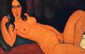 Reclining Nude With Left Arm Resting On Forehead Amedeo Modigliani