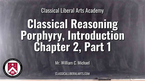 CLAA Classical Reasoning Lesson 02 Part 1 Understanding Genus