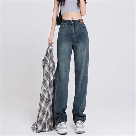 Jeans Taille Haute Pour Femmes Everyshop