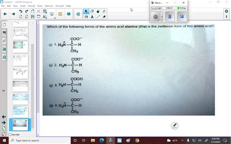 Solved In A Typical Amino Acid Zwitterion The Carboxylic Acid End Is