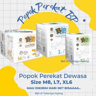 Jual Pempes Perekat Bp Bulk Pack M L Xl Popok Dewasa Adult Diapers