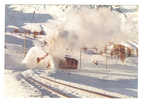 Judy's Postcards Plus: Snow Train Europe XROTD 9213 operational snow plow 2 postcards