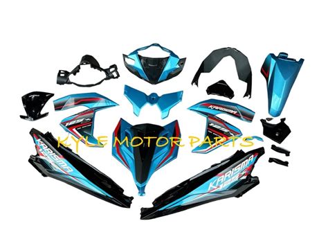 KARISMA125S KARISMA NEW BODY COVER FULL SET BLUE ORIGINAL MODENAS 100