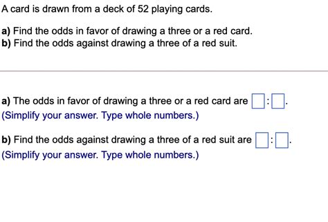 Solved A Card Is Drawn From A Deck Of Playing Cards A Chegg