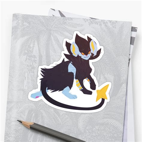 Luxray Sticker By Orbituarium Redbubble