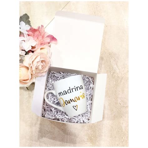 Madrina Mug Gift Set Quieres Ser Mi Madrina Madrina Proposal