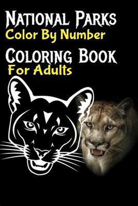 National Parks Color By Number Coloring Book For Adults Garey Teacher