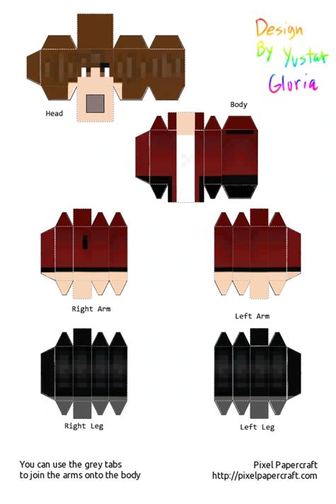 Minecraft Skin Bryan Flims Papercraft Paper Doll Template Paper