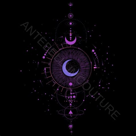 Celestial Design, Graphic, Png File, Instant Download, Moon, Stars ...