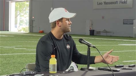 Ohio State Fall Camp Qb Coach Corey Dennis Youtube