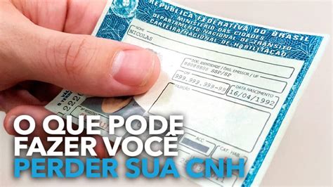 2 coisas que podem fazer você perder a CNH não faça isso