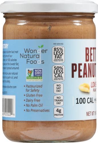 Better N Peanut Butter Low Sodium Peanut Spread 16 Oz Smiths Food