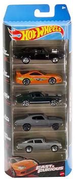 Pack 5 Miniaturas Velozes E Furiosos Hot Wheels 1 64 Mattel Carrinho De Brinquedo