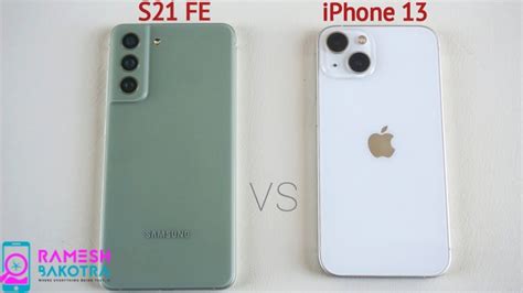 Samsung Galaxy S21 FE Vs IPhone 13 SpeedTest And Camera Comparison