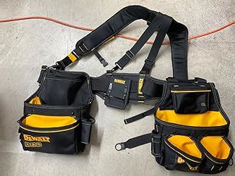 Amazon DEWALT Professional Tool Belt Organizer With Suspenders And