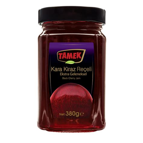 BLACK CHERRY JAM EXTRA TRADITIONAL 380G TAMEK TURKISH