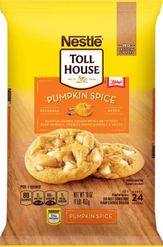 Nestle Toll House Pumpkin White Morsel Spice Cookie Dough 16 Oz