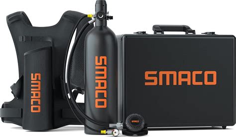 Smaco Mini Scuba Tank 2l Scuba Tank With 25 30 Minutes Backup Diving