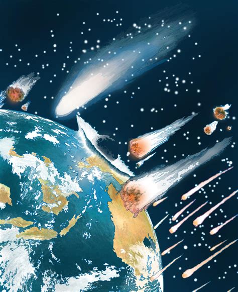 meteor hitting earth by jbeverlygreene on DeviantArt