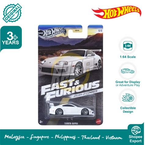 Hot Wheels Rápido Y Furioso 2024 Brian O Conner Toyota Supra Blanco Shopee México