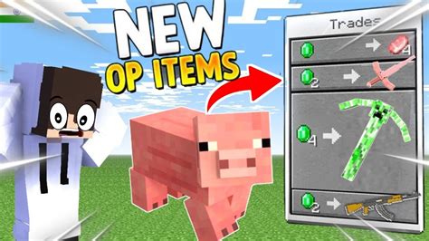 Minecraft But Mobs Trade Custom Op Items YouTube