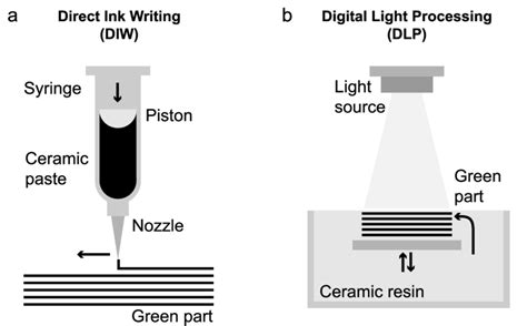 Schematic Representations Of The A Direct Ink Writing Diw And