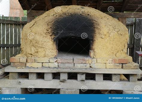 Clay And Brick Oven With Soot And Burned Marks Stock Image Image Of