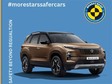 Tata Safari Harrier First Vehicles To Receive Star Rating Under