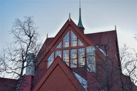 Church of Kiruna in Winter during Sunset. Kiruna Church and is One of ...