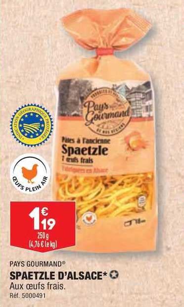 Promo Pays Gourmand Spaetzle D Alsace Chez Aldi Icatalogue Fr