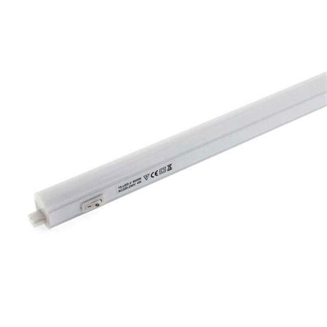 Tubo LED T5 Integrado Con Interruptor 10W 87cm Blanco Neutro Tubos