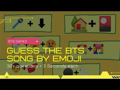 Guess The Bts Song Name By Emoji Quiz Challenge Bts K Pop Fun Games