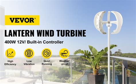 VEVOR Generatore Di Turbine Eoliche A Forma Di Lanterna 400W