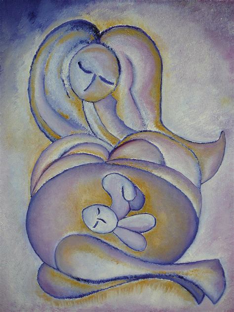 Pregnancy Oil Painting In The Belly Original By Gioia Albano Painting