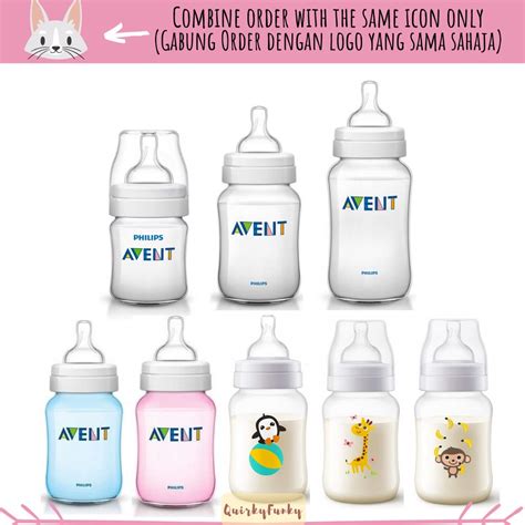 Philips Avent Classic 4oz 9oz 11oz Milk Bottle Botol Susu Anti Colic