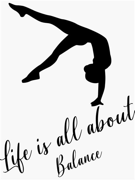 Life Is All About Balance Sticker For Sale By Designsmar Redbubble