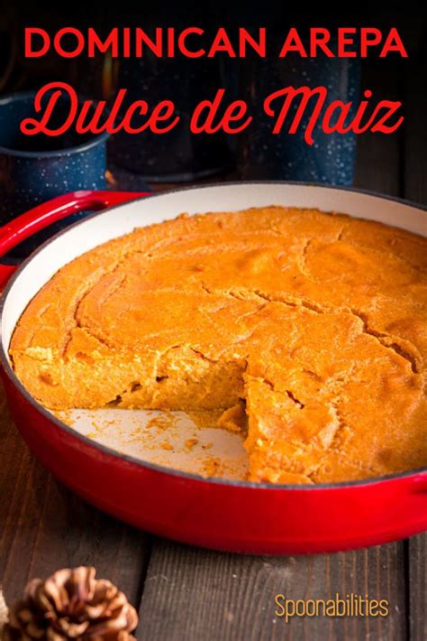 Dominican Arepa Dulce De Maiz Cornmeal Coconut Cake With Pumpkin