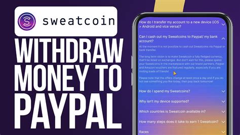 How To Withdraw Sweatcoin Money To Paypal Updated Youtube